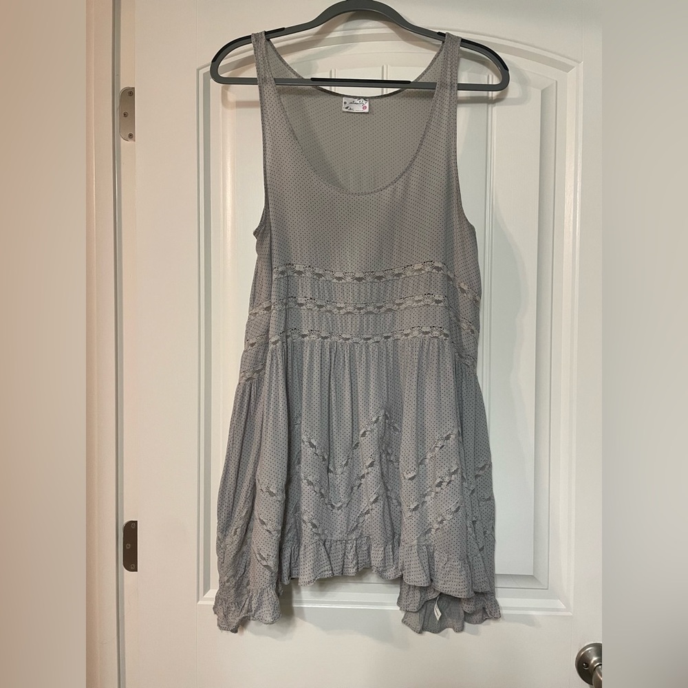Free People tank/Lace tunic